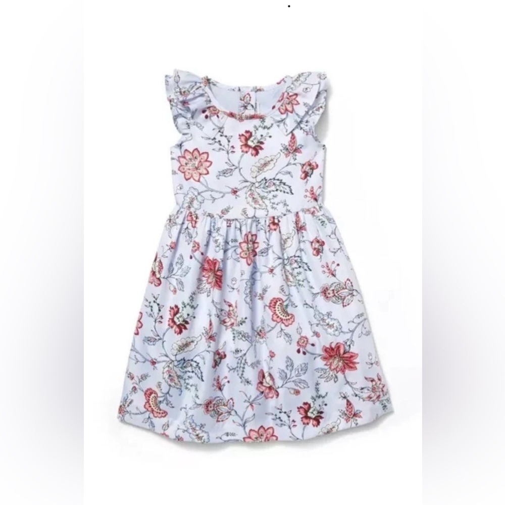 Janie and Jack Light Blue Floral Dress Size 18-24 Months